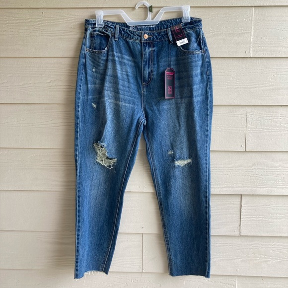 NWT NOBO Super High Rise Slim Straight Crop Jeans - Size 17 - Picture 4 of 12